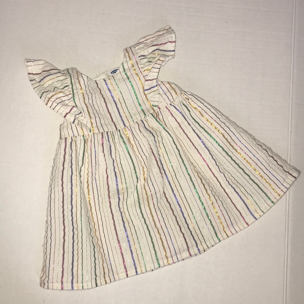 Metallic Striped Dress